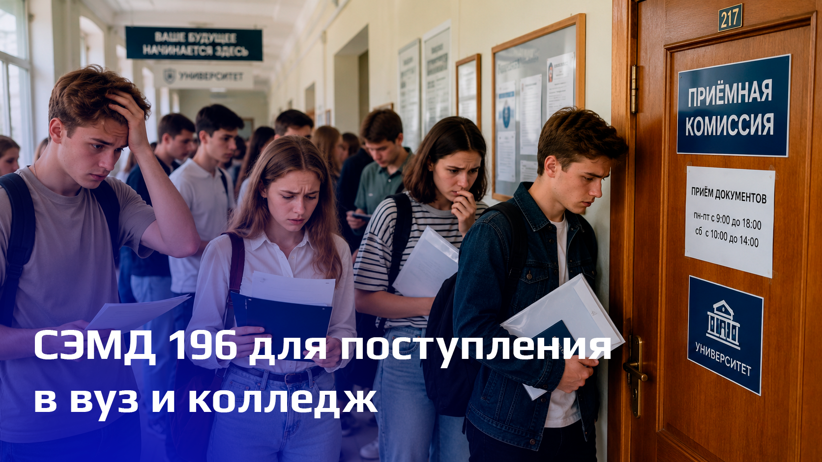 СЭМД 196 для поступления в вуз и колледж | МИС «ГИГТЕСТ.Медицина»